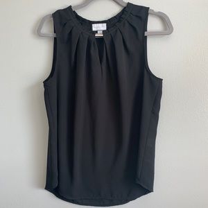 New York & Co Black Tank V-Cut Out | Large